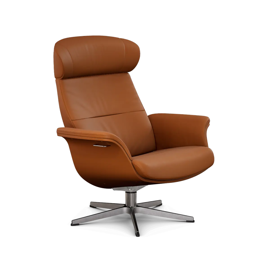 TimeOut Recliner with Footstool - Fantasy Leather