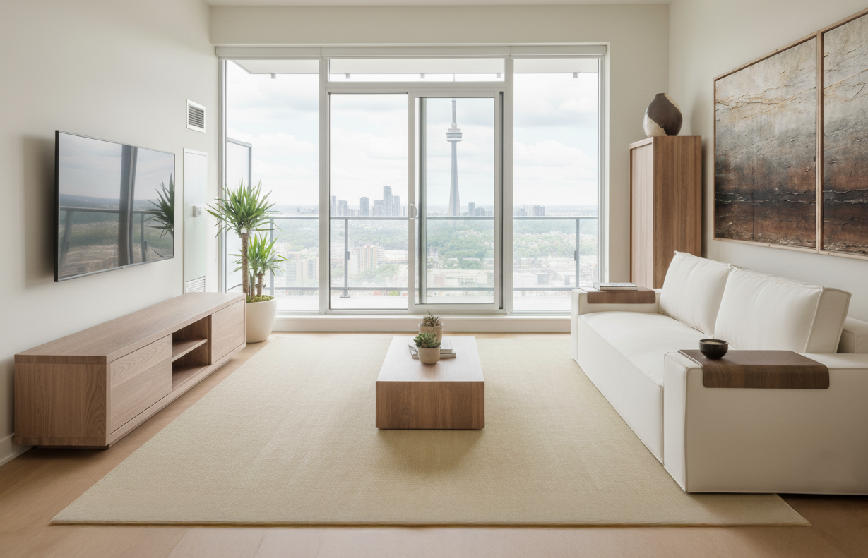 Sleeper sofa bed in toronto condo