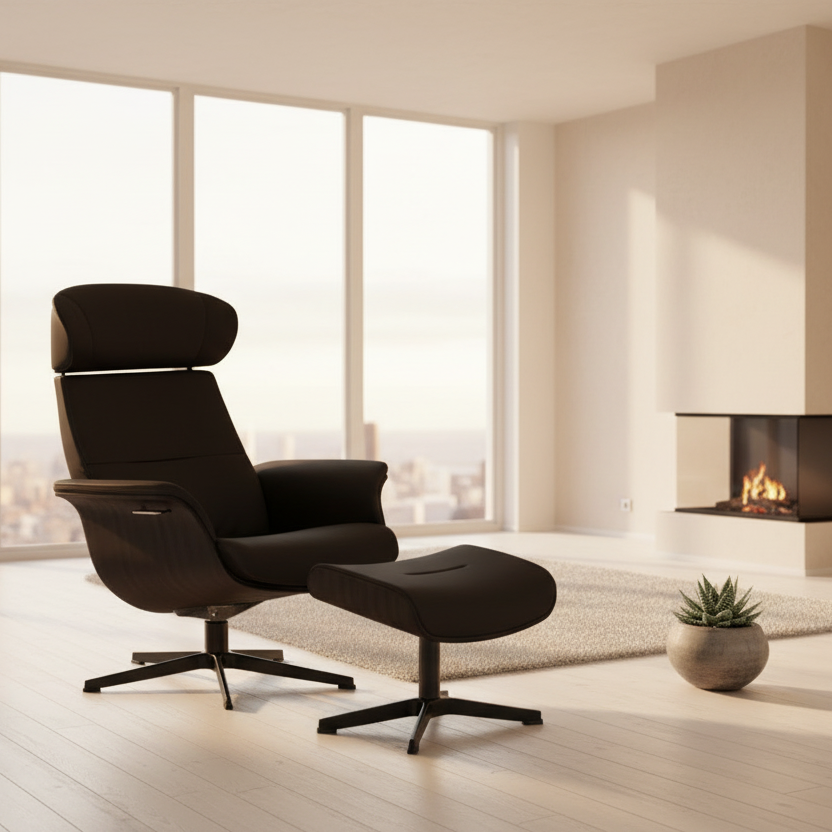 Conform Timeout Recliner & Ottoman: Fantasy Leather Comfort | The Conform Timeout Recliner & Ottoman: Fantasy Leather Comfort | The