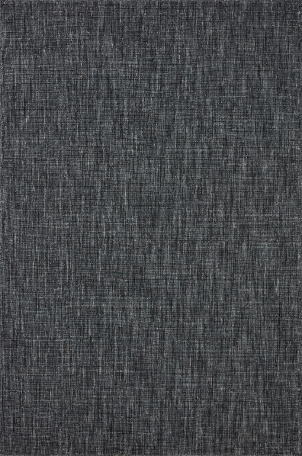 Textured dark blue- gray area rug