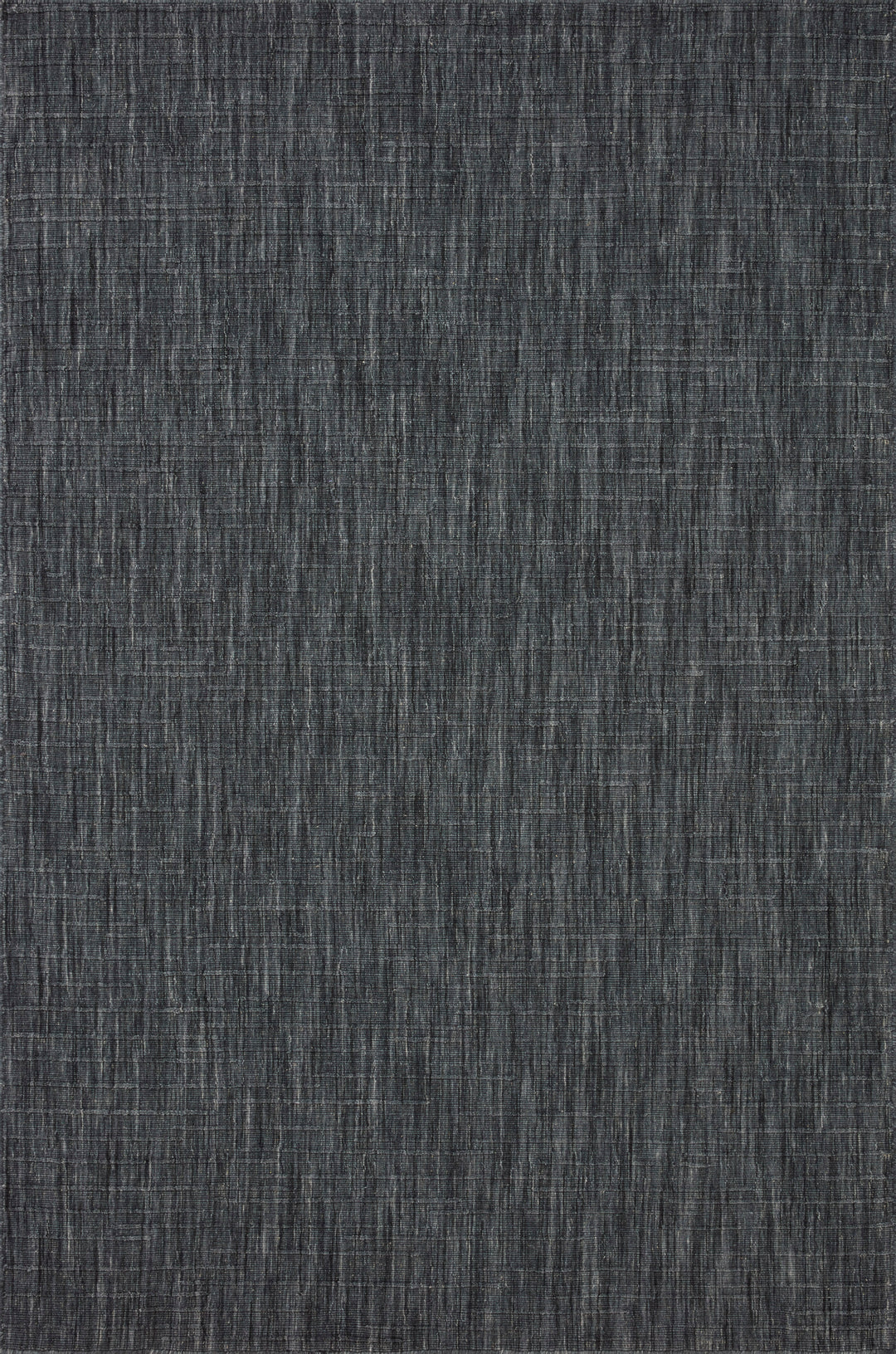 Textured dark blue- gray area rug