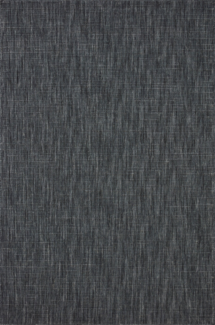 Textured dark blue- gray area rug