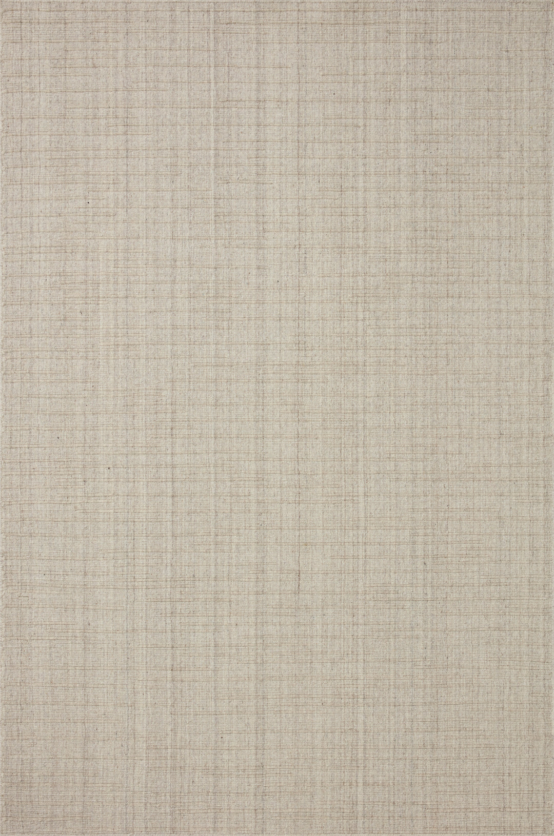 Textured Brooks wool area rug in stone with minimal texture