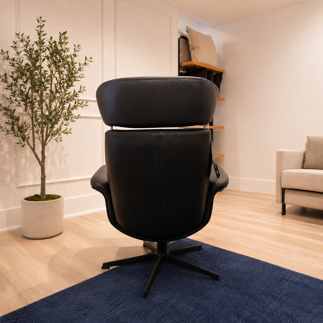 TimeOut Recliner – Fantasy Black Leather | Promotional Offer