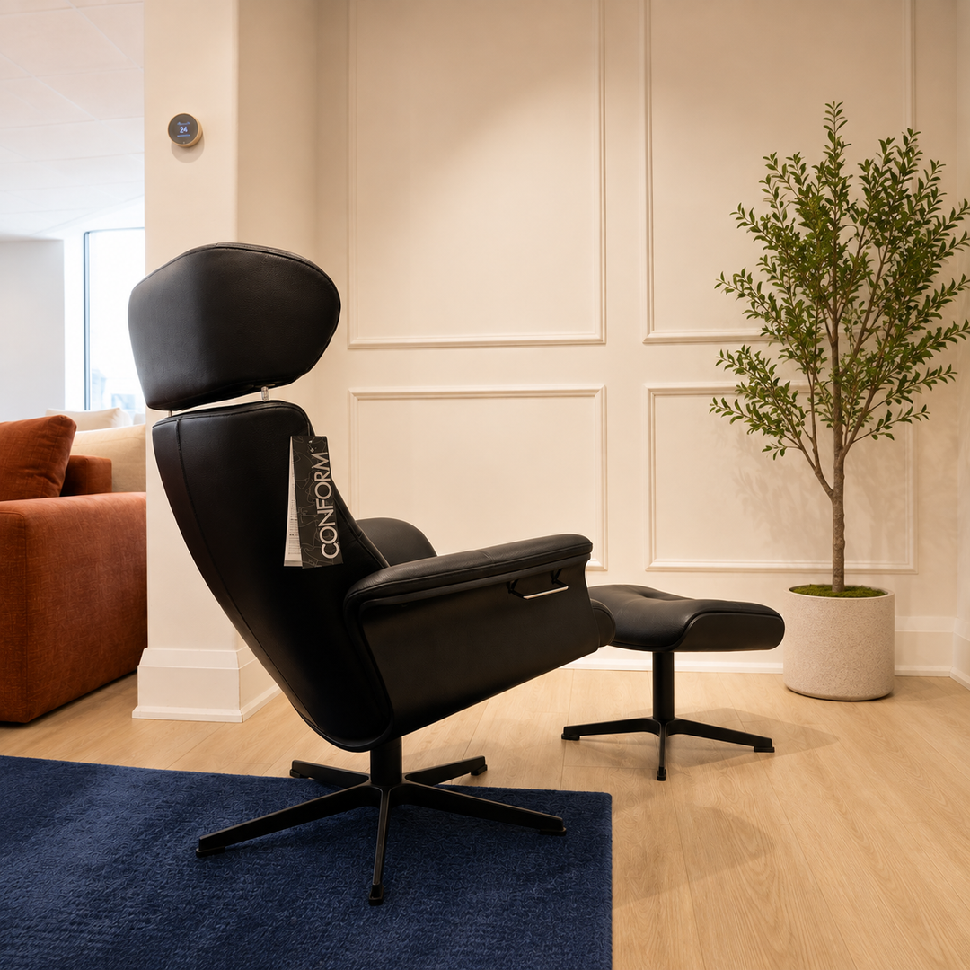 TimeOut Recliner – Fantasy Black Leather | Promotional Offer