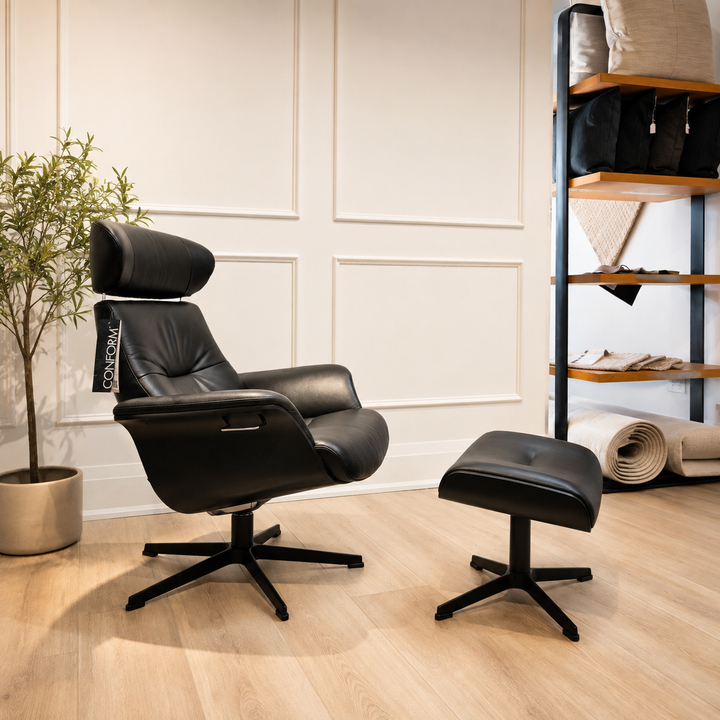 TimeOut Recliner – Fantasy Black Leather | Promotional Offer