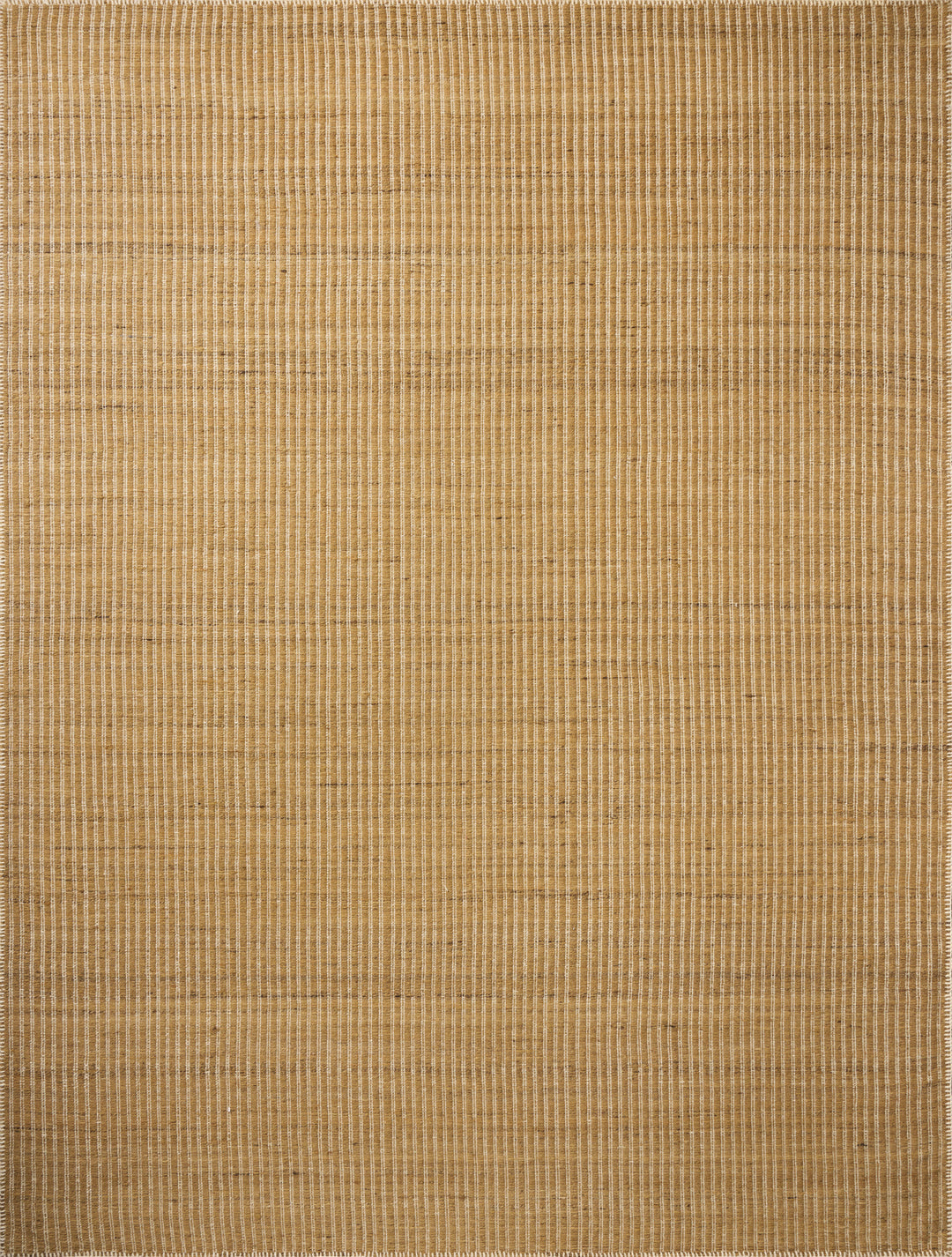 Elm Wheat Beige woven texture wool area rug