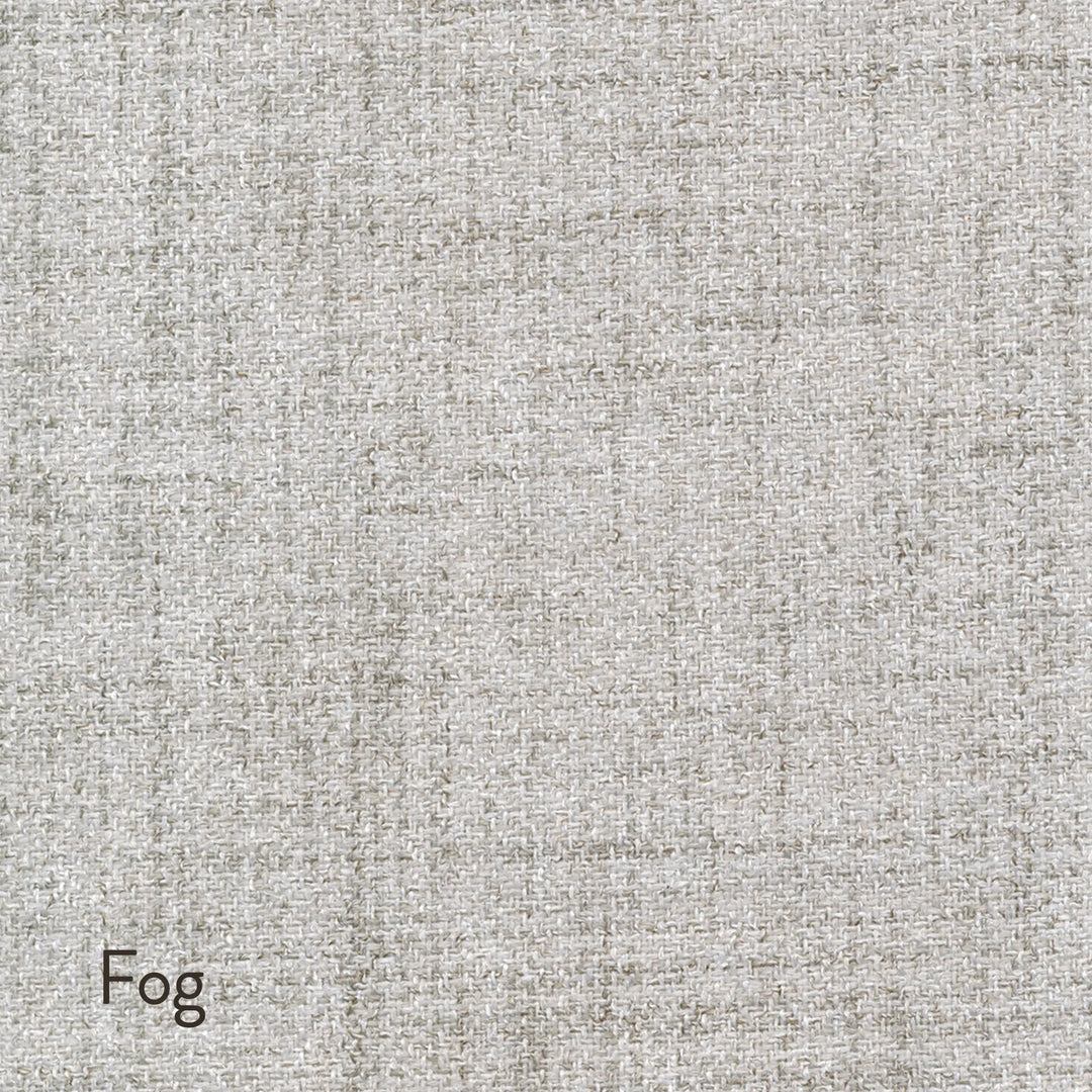 Textured gray fabric swatch labeled 'Fog'