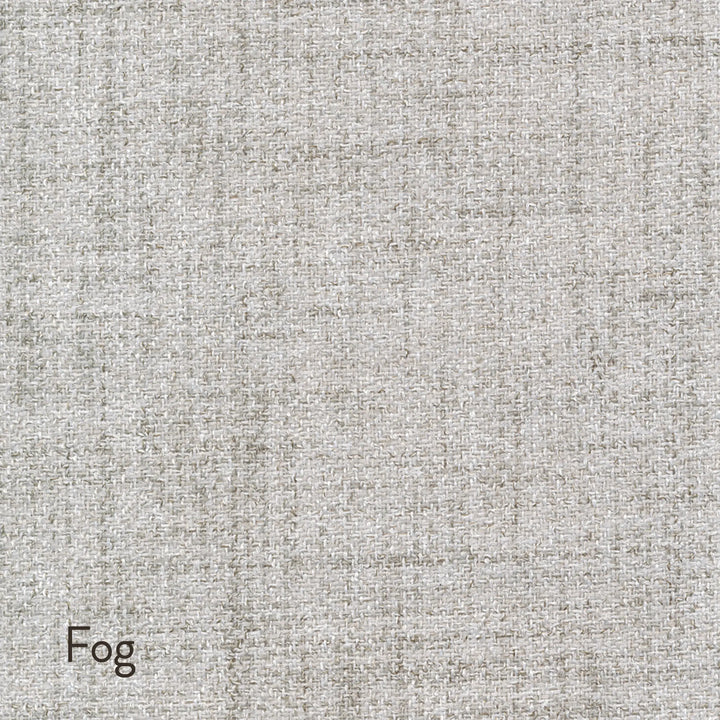 Textured gray fabric swatch labeled 'Fog'