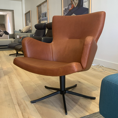 Gyro Lounge Chair - Western Cognac / FLOOR MODEL TORONTO ONLY