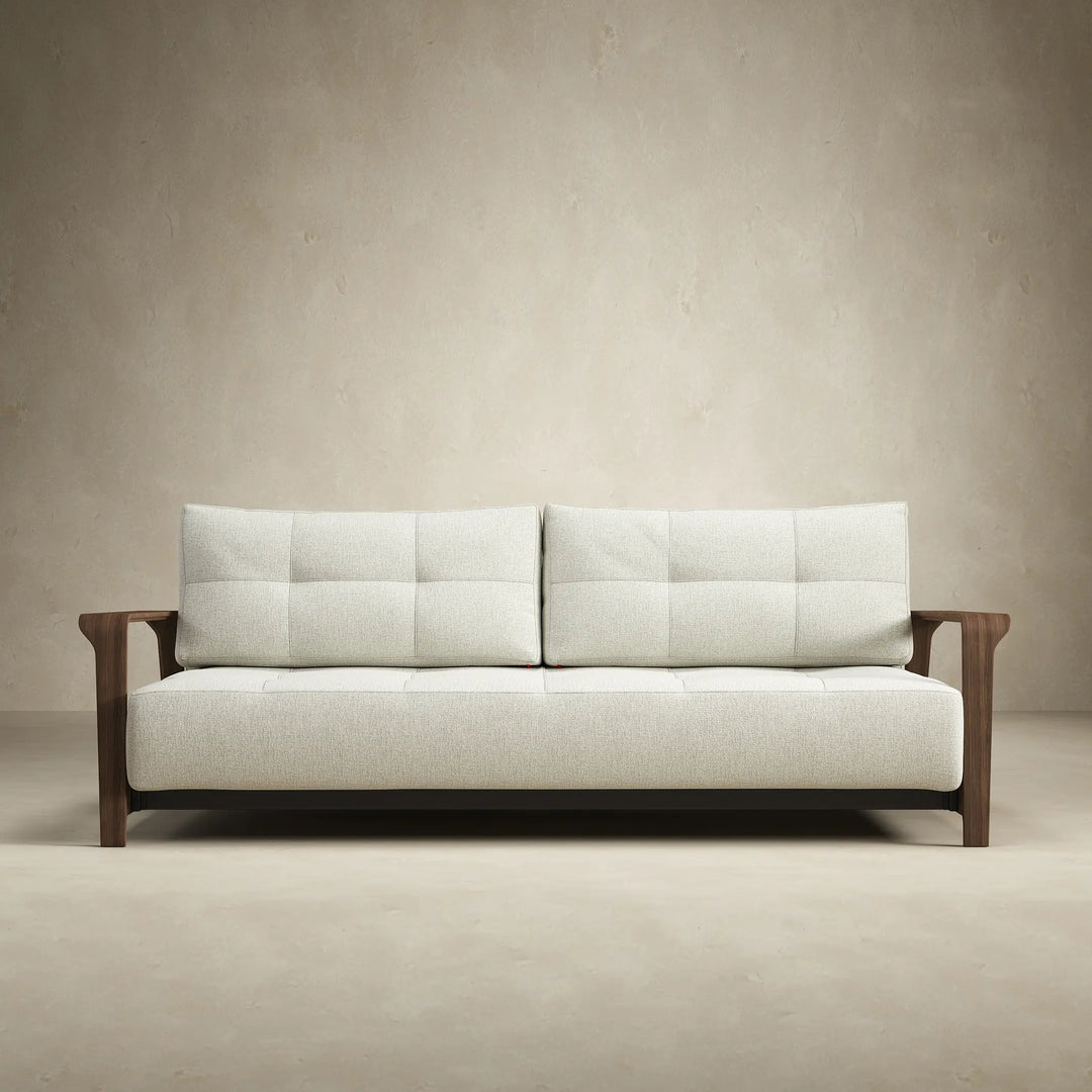 Movie Night Sofa Bed (Queen) with Wood Arms  - Floor Model / Ottawa Store