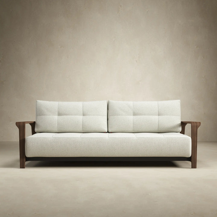 Movie Night Sofa Bed (Queen) with Wood Arms  - Floor Model / Ottawa Store