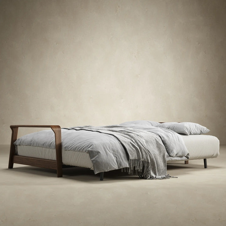 Movie Night Sofa Bed (Queen) with Wood Arms  - Floor Model / Ottawa Store