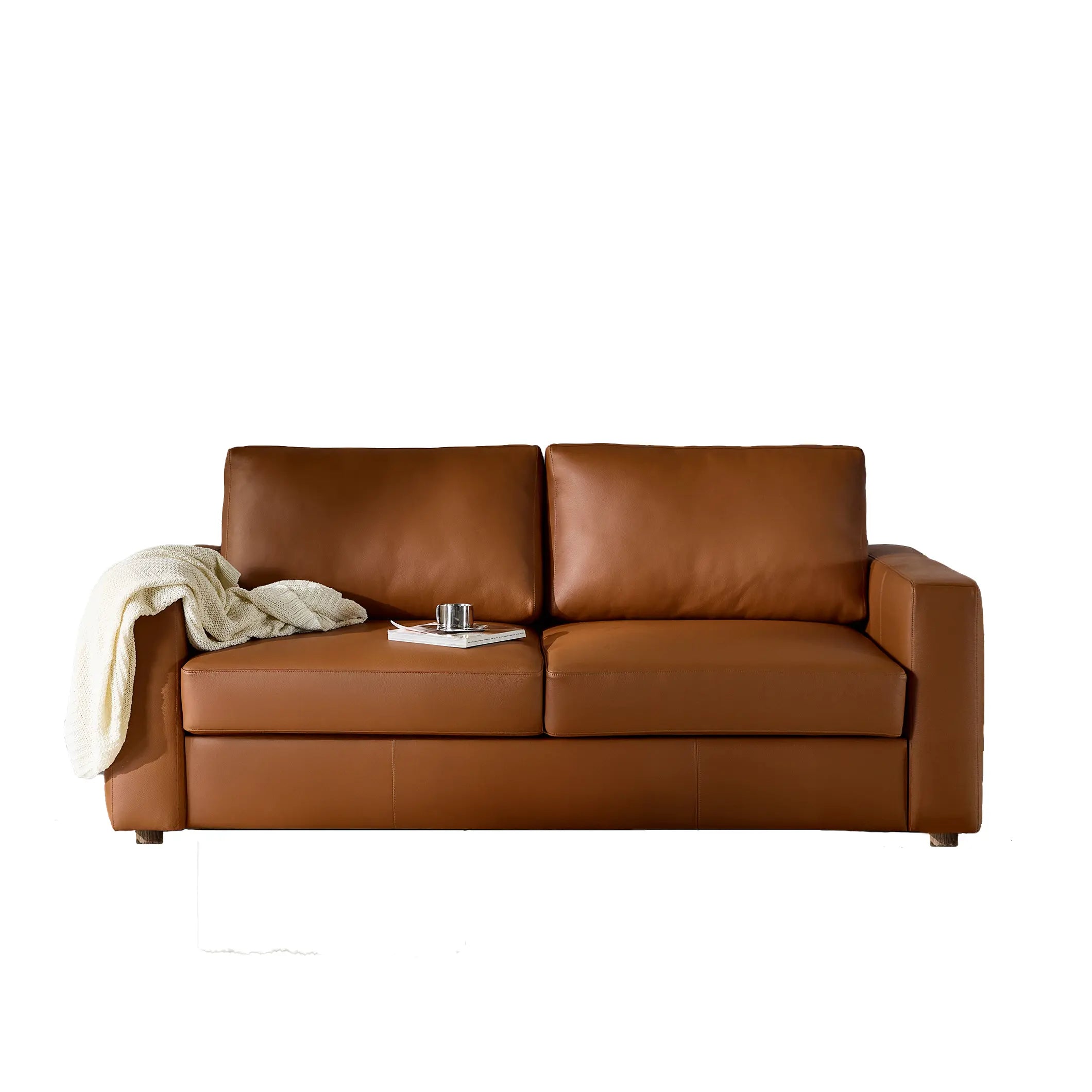 Neah Leather Sofa Bed Queen - Premium Sleeper | The Sofa Bed Store™