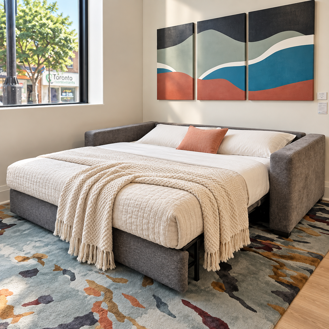 Neah King Sofa Bed – Warm Grey 282 | Floor Model Sale