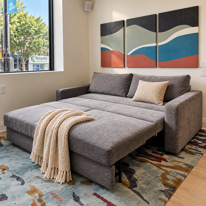 Neah King Sofa Bed – Warm Grey 282 | Floor Model Sale