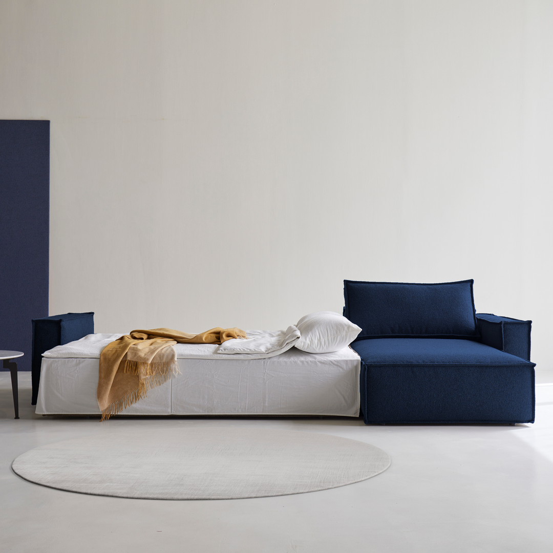 Play Storage Sofa Bed (Queen) with Chaise - With Removable Cover