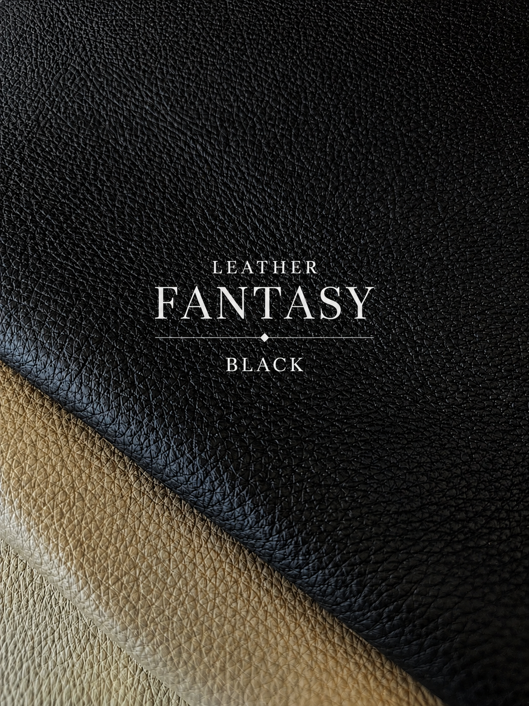 Close-up of Black Fantasy Leather 2026 collection